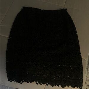Elegant Black Lace Skirt